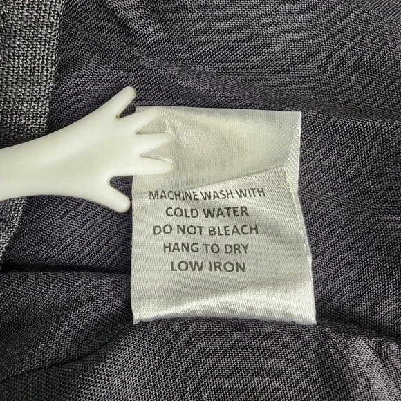 Olivaceous Black Ramie Linen Blend Ruffle Puff Sleeve Mini Shift Dress Small - Picture 4 of 14